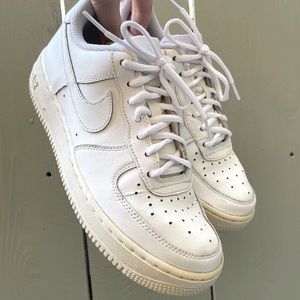 Nike Kids Air Force 1 Low '06 2014 GS White Low Top Casual Sneakers size 6.5y